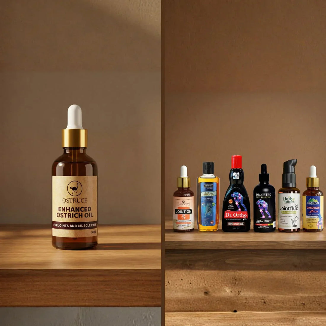 Ostruce VS Other Pain Relief Oils: Why Ostrich Oil is better?