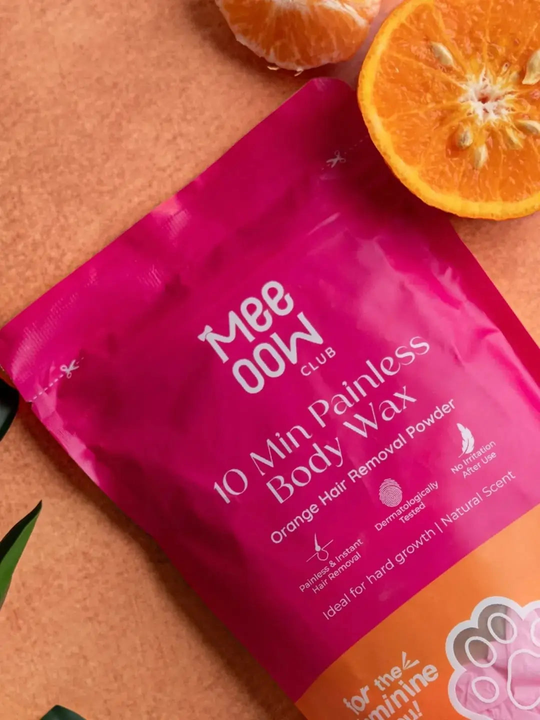 Meeow Hair Removal Powder Mask Painless | 10 Min Full Body Wax for Smooth Skin | 100% Results