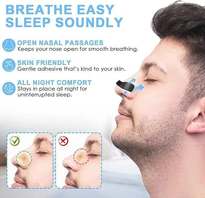 Magnetic Nasal Strips for Breathing - Anti Snoring Nose Clip